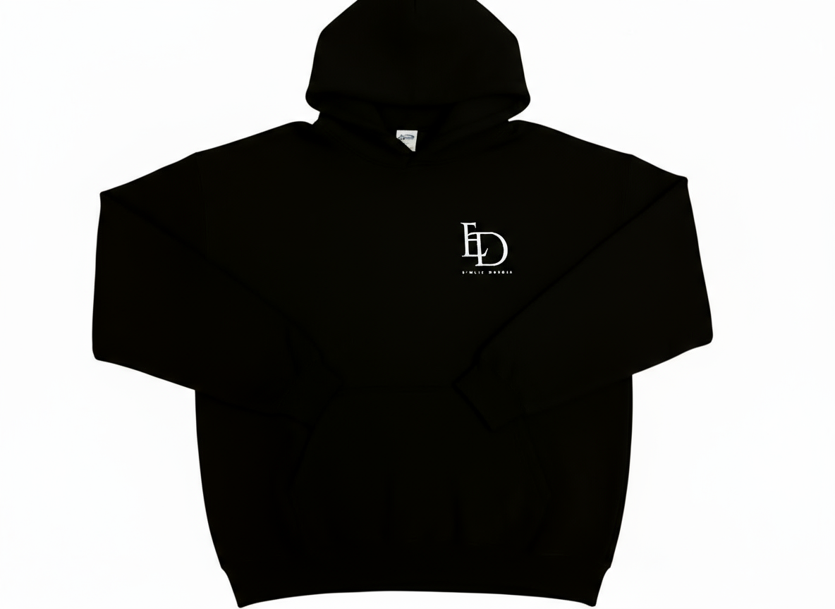 E’mlie Davior Luxe Hoodie – Shadow Black